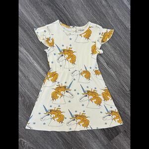 Mini Rodini, ORGANIC! BUTTERFLY Dress 116-122 5-6 Y